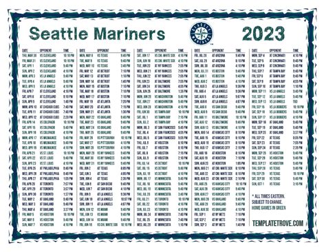 seattle mariners september 2023 schedule|seattle mariners roster 2022.